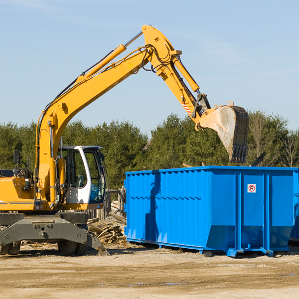 can i choose the location where the residential dumpster will be placed in Parksdale